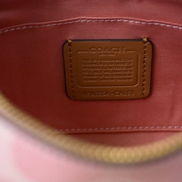 Coach Blush Pink Shoulder Bag with Gold Accents - Picture 7 of 8